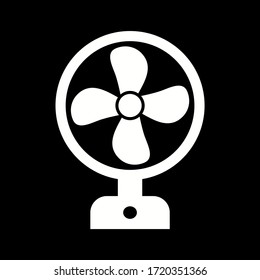 Icono de glifo vector de ventilador único