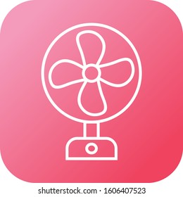 Unique Fan Vector Line Icon