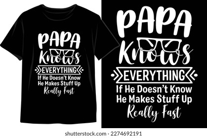 Unique Father's Day T-Shirt Design Vector Graphics to Show Your Appreciation in Style. Dad Vector. Funny Dad t shirt.