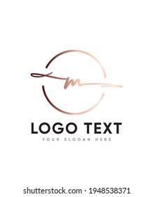 A unique feel and beautiful light handwritten letter type M logo template, Vector logo for business and company identity 