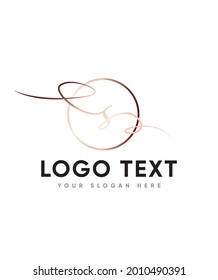 Ein einzigartiges Gefühl und beeindruckende Wirkung und eine schöne, handgeschriebene Briefvorlage des Typs S Logo, Vectorlogo für Geschäftsleute und Firmenidentität 