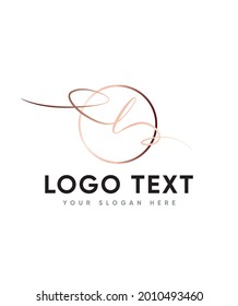 Un toque único e impactante impacto y una hermosa plantilla de logotipo L con letra manuscrita liviana, logotipo vector para identidad empresarial y de empresa 