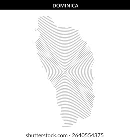 Unique fingerprint pattern representing the Dominican Republic.