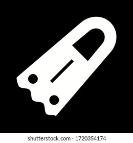 Unique Fins Vector Glyph Icon