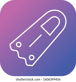 Unique Fins Vector Line Icon