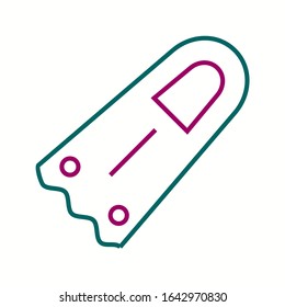 Unique Fins Vector Line Icon
