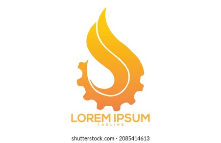 Unique fire logo Modern and minimalist vector and abstract logo