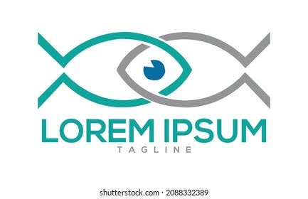 Unique fish logo Modern and minimalist vector and abstract logo
