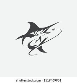 unique fishing logo template, memorable fishing logo icon. fishing vector graphic illustration