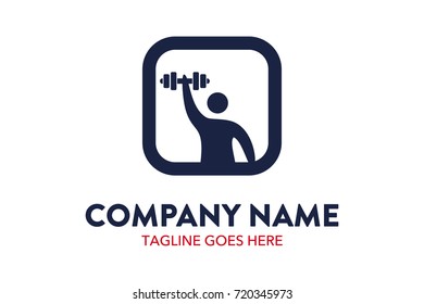 Unique Fitness And Gymnastic Logo Template