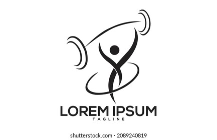 Unique fitness logo Modern and minimalist vector and abstract logo