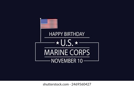 Unique Flag Text Designs to Celebrate the Marine Corps Birthday