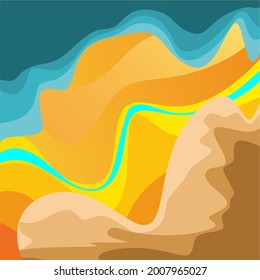 unique flat wall art aesthetic design