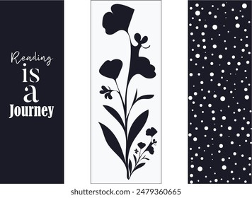 Unique Floral Bookmarks, Touch of Nature to Your Books, Printable Floral Bookmarks