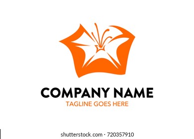 Unique Floral Flower Logo Template