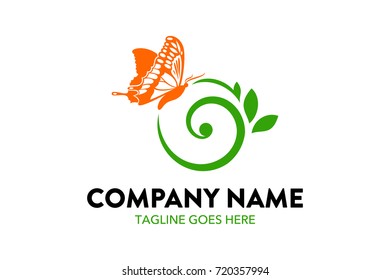 Unique Floral Flower Logo Template