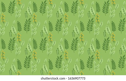 Unique floral pattern background for spring, with leaf and flower elegant design.