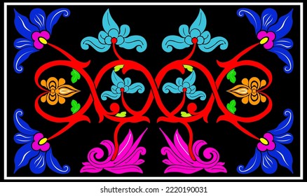 unique floral pattern from Minangkabau
