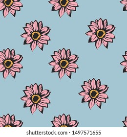 unique floral tropical seamless pattern 