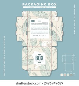 unique flower design packaging box template design 24