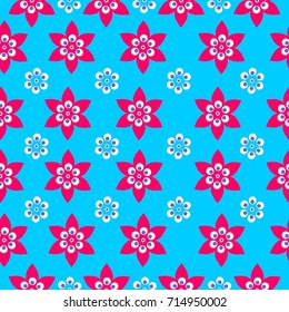 Unique Flower Seamless Pattern