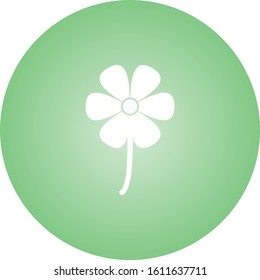 Unique Flower Vector Glyph Icon