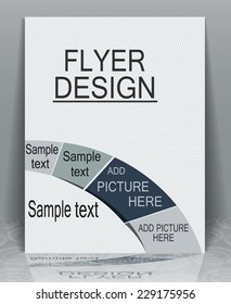 Unique flyer cover design your business, EPS10 - vector graphics.