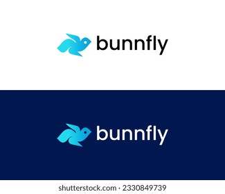 Unique Flying Bird logo design vector concept
