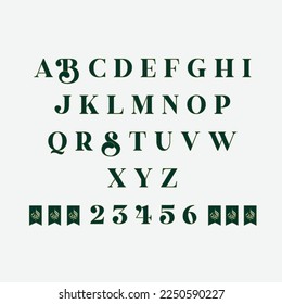 einzigartiger Schriftstil mit einzigartiger Schriftfarbe