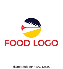 Einzigartiges Design für das Lebensmittellogo, Vektorvorlage
