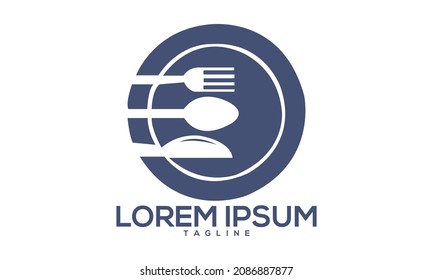 Unique food Restaurant logo Modern and minimalist vector and abstract logo