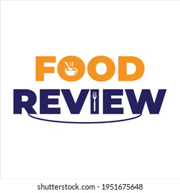 it's a unique food review logo