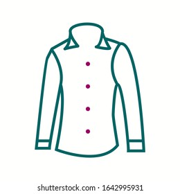 Icono de línea de vectores de Pantalones formal único