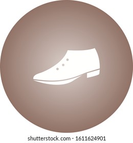 Unique Formal Shoes Vector Glyph Icon