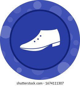 Unique Formal Shoes Vector Glyph Icon