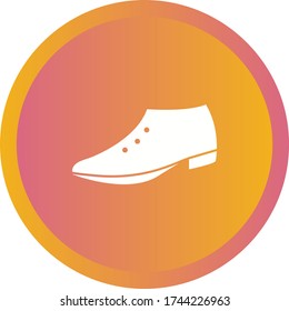Unique Formal Shoes Vector Glyph Icon