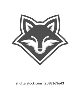 Unique Fox Animal Logo with a combination of Black and White, Intended for Brand, Product, Clothing Designs