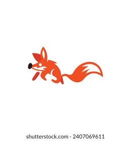 unique Fox Animal logo design logos, logotype element for template.