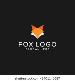 unique fox design, fox illustration, logo, vector 