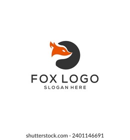 unique fox design, fox illustration, logo, vector 