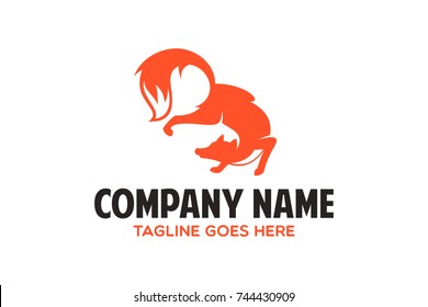 unique fox logo