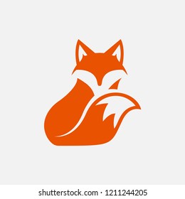 unique fox logo design