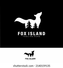 unique fox logo design template