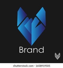 unique fox logo simple and modern