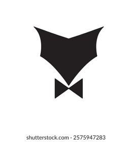 Unique fox logo with a sleek bow tie design, ideal for modern branding, professional business identity, and creative visuals. Perfect for logos, illustrations, and digital art projects