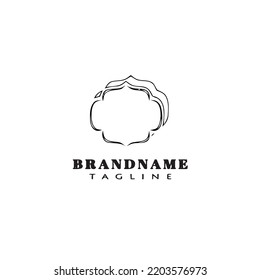 unique frame logo cartoon icon design template black modern isolated vector illustration