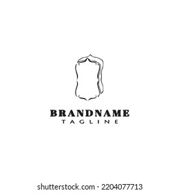 unique frame logo icon design template black modern isolated vector illustration