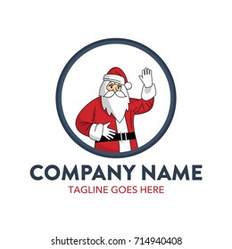 Unique, Friendly Santa Claus Logo, Mascot or Character