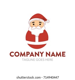 Unique, Friendly Santa Claus Logo, Mascot or Character