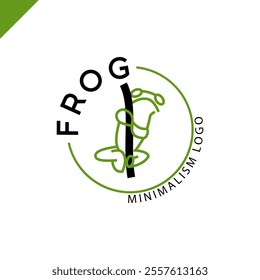 Unique Frog Logo, Minimalist Logo